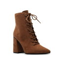 【送料無料】 キューピッド レディース ブーツ・レインブーツ シューズ Women's Qupid Maelie-05 Lace-Up Booties Ches...