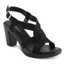 【送料無料】 パトリシア レディース サンダル シューズ Patrizia Drina Women's Rhinestone Slingback Sandals Black(4)