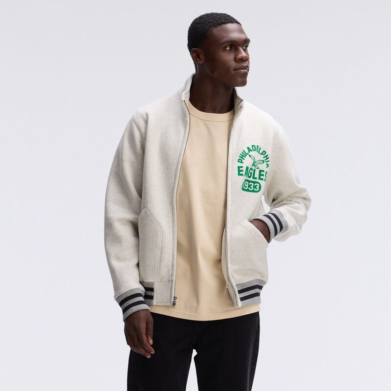 ファナティクス メンズ アウター ジャケット・ブルゾン フリース Fanatics Oatmeal Philadelphia Eagles IconicFleece Full-Zip Jacket Eag Multi マルチカラー