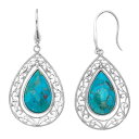 【送料無料】 アンブランデッド レディース ピアス・イヤリング アクセサリー Sterling Silver Reconstituted Turquoise Teardrop Earrings Sterling