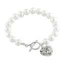 【送料無料】 アンブランデッド レディース ブレスレット・バングル・アンクレット アクセサリー Sterling Silver Heart Toggle Bra...