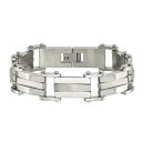 【送料無料】 アンブランデッド メンズ ブレスレット・バングル・アンクレット アクセサリー Men's Stainless Steel Link Bracele...