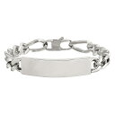 【送料無料】 アンブランデッド メンズ ブレスレット・バングル・アンクレット アクセサリー Men's Stainless Steel Large ID Bra...