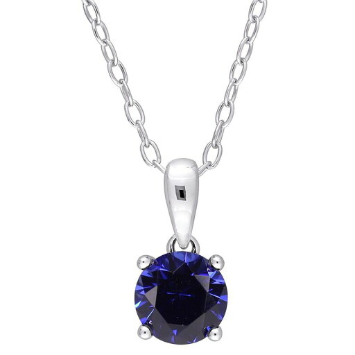 【送料無料】 ステラ グレース レディース ネックレス・チョーカー・ペンダントトップ アクセサリー Stella Grace Sterling Silver & Gemstone Stud Pendant Necklace Created Blue Sapphire 【送料無料】 ステラ グレース レディース ネックレス・チョーカー・ペンダントトップ アクセサリー Stella Grace Sterling Silver & Gemstone Stud Pendant Necklace Created Blue Sapphire