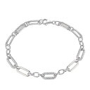 【送料無料】 アンブランデッド レディース ブレスレット・バングル・アンクレット アクセサリー Platinum Over Silver Cubic Zirco...