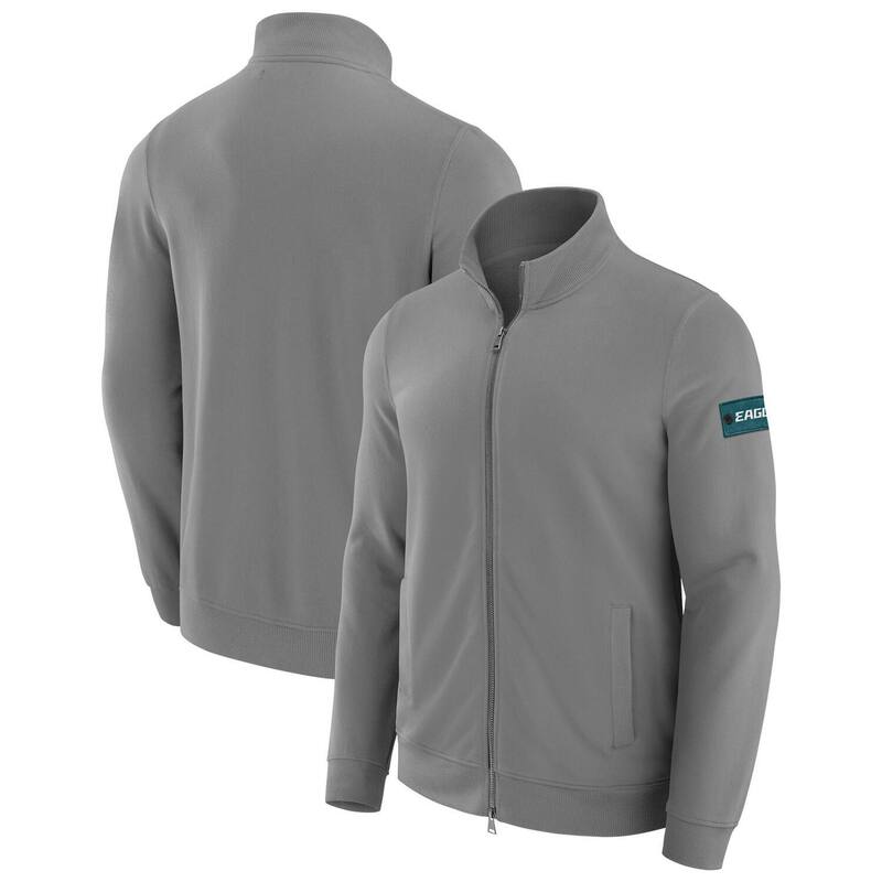 アンブランデッド メンズ アウター ニット・セーター スウェット シャツ Unbranded Men's J. Palmer Graphite Philadelphia Eagles QB1 Full-Zip Sweatshirt Eag Dark G グラファイト