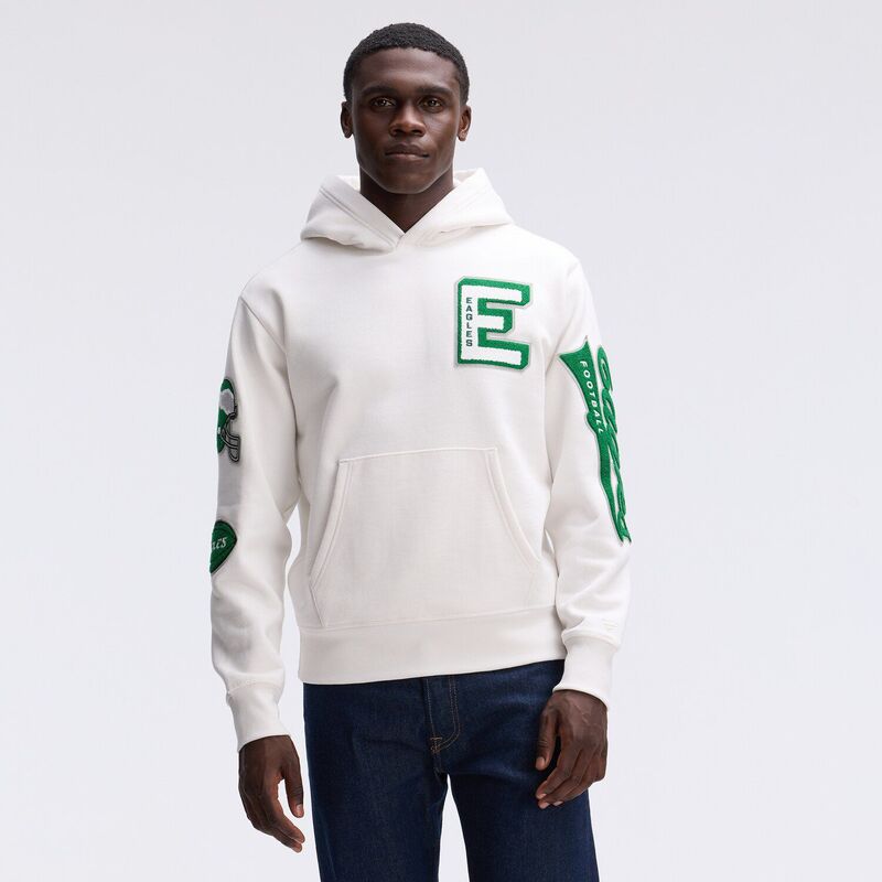 ファナティクス メンズ トップス Tシャツ フリース パーカー Fanatics Oatmeal Philadelphia Eagles IconicFleece Letterman Hoodieag Multi マルチカラー