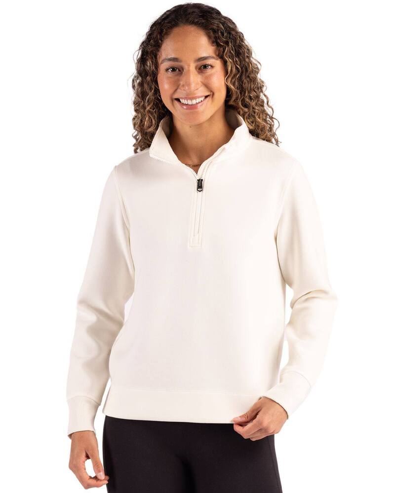 カッターアンドバック レディース アウター ジャケット・ブルゾン Cutter & Buck Roam Epic Versatility Womens 1/4 Zipullover Shell