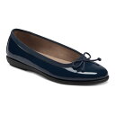 【送料無料】 エアロソールズ レディース サンダル シューズ Aerosoles Homebet Women's Flats Navy Patent(4)