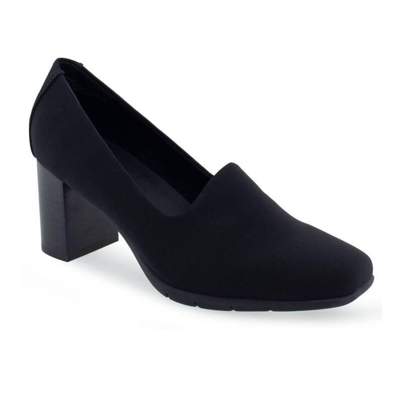 エアロソールズ レディース シューズ パンプス Aerosoles Midnight Women's Dress Pumps Black Stretch ブラック