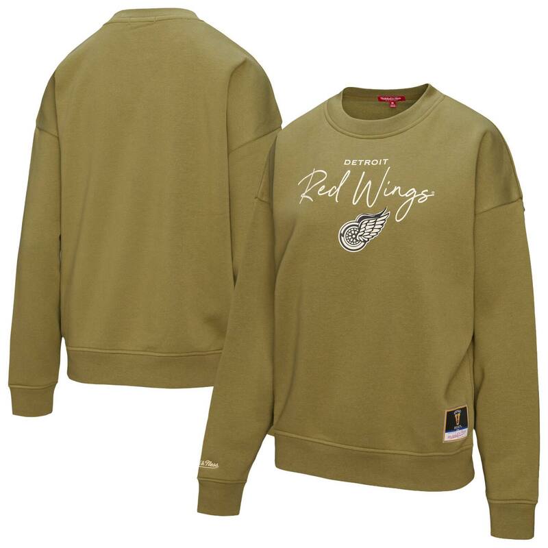 ミッチェル&ネス レディース トップス Tシャツ スウェット フリース Women's Mitchell & Ness Hunter Green Detroit Red Wings Fleece Sweatshirt Rdw Multi マルチカラー