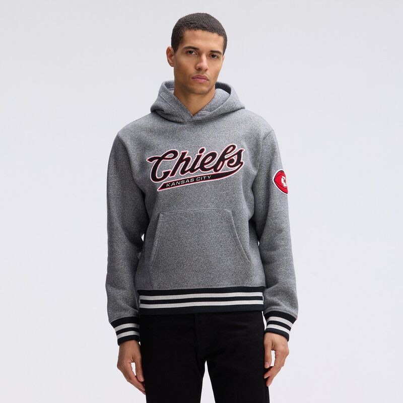 ファナティクス メンズ トップス Tシャツ フリース パーカー Fanatics Athletic Heather Gray Kansas City Chiefs IconicFleece Tipped Hoodie Chf Multi マルチカラー