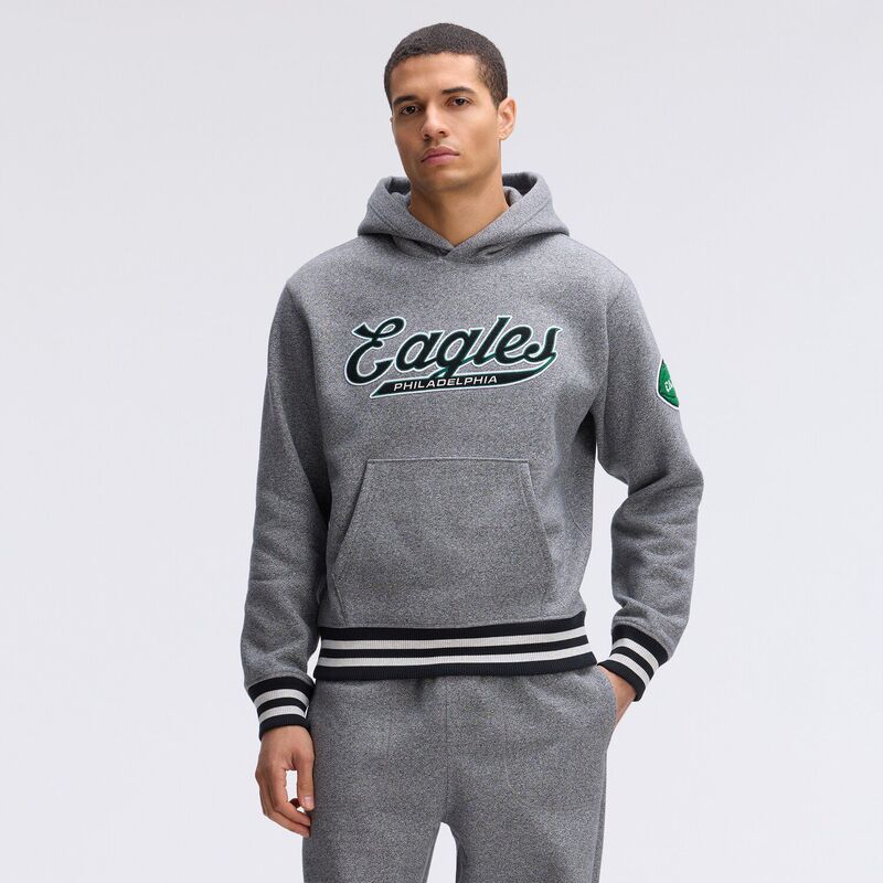 ファナティクス メンズ トップス Tシャツ フリース パーカー Fanatics Athletic Heather Gray Philadelphia Eagles IconicFleece Tipped Hoodieag Multi マルチカラー