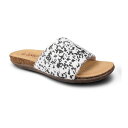 【送料無料】 LAMO レディース サンダル シューズ LAMO Clea Women's Slide Sandals Blk Wht