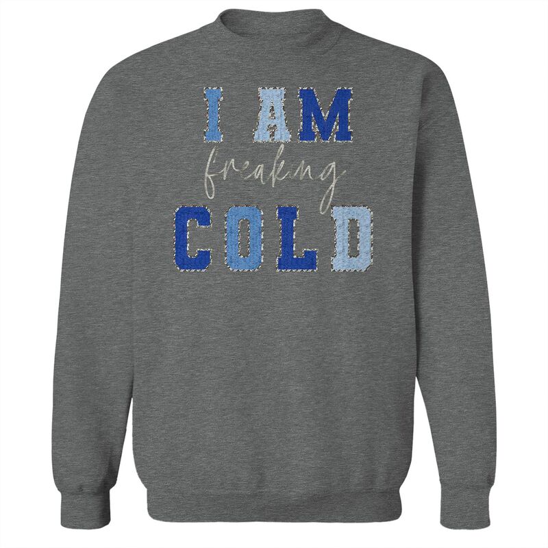 アニメキャラクター メンズ トップス Tシャツ スウェット フリース Licensed Character Men's I Am Freaking Cold Fleece Sweatshirt Graphite Heather グラファイト