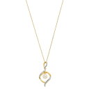 【送料無料】 アンブランデッド レディース ネックレス・チョーカー・ペンダントトップ アクセサリー 14k Gold Over Silver Freshwate...
