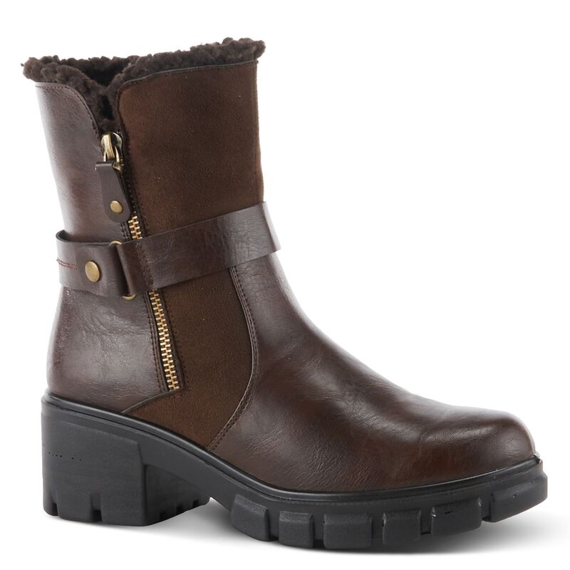【送料無料】 フレクサス レディース ブーツ・レインブーツ シューズ Flexus by Spring Step Whimsicott Women's Boots Brown