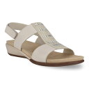 【送料無料】 イージースピリット レディース サンダル シューズ Easy Spirit Hazel Women's Slingback Sandals Chic Cream