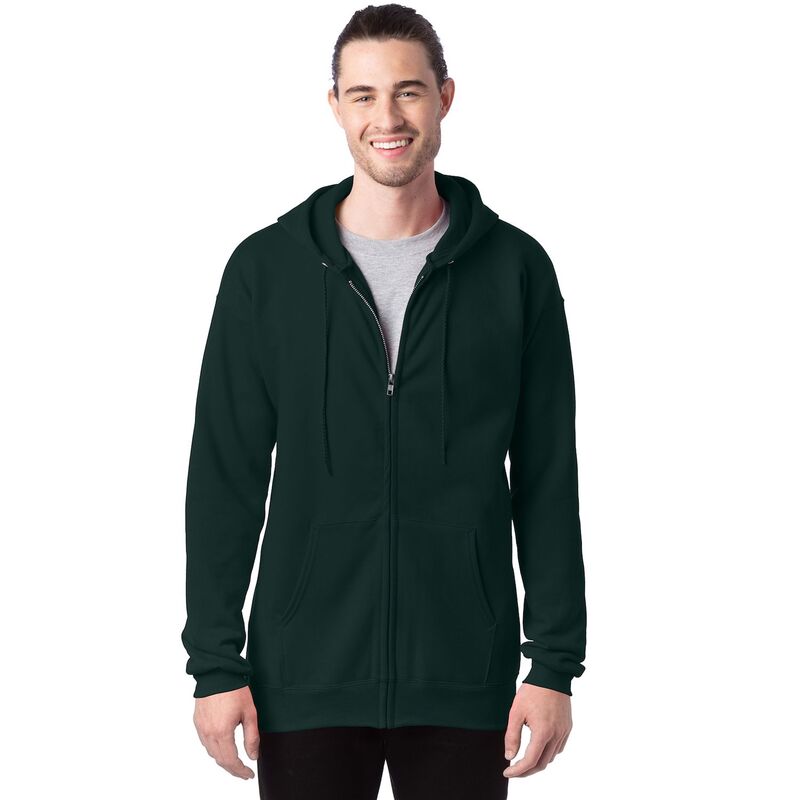 ヘインズ メンズ トップス Tシャツ フリース パーカー Men's Hanes Ultimate Fleece Full-Zip Hoodie Deep Forest フォレスト