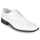 【送料無料】 バンス メンズ オックスフォード シューズ Vance Co. Cole Men's Oxford Dress Shoes White