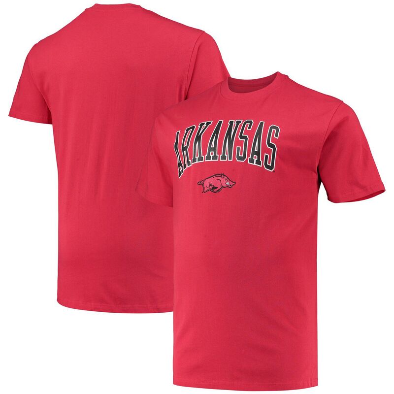 チャンピオン メンズ トップス Tシャツ トール Men's Champion Cardinal Arkansas Razorbacks Big & Tall Arch Over Wordmark T-Shirt Ark Red レッド