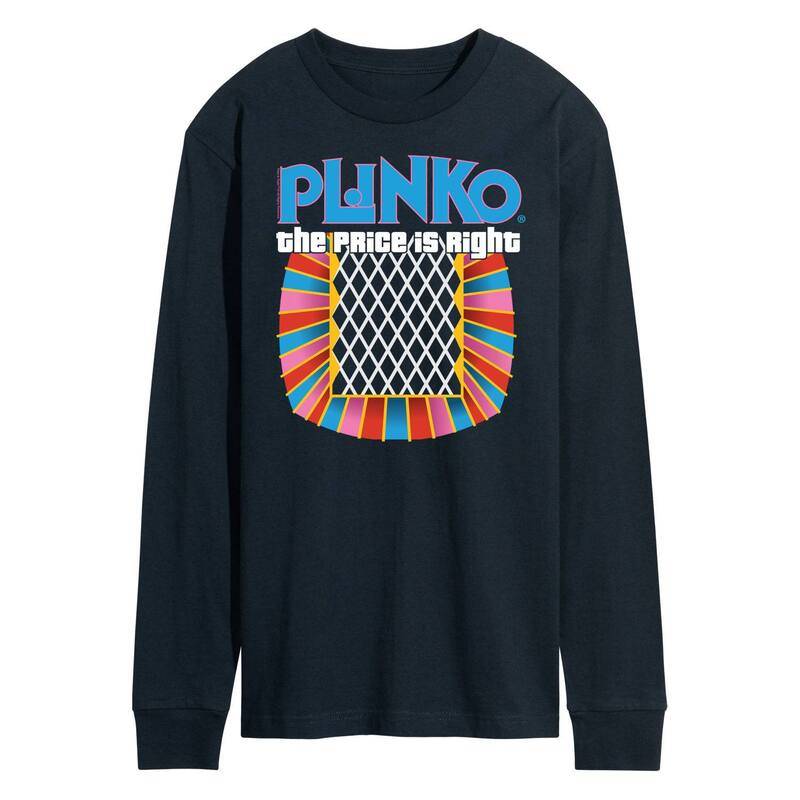 アニメキャラクター メンズ トップス Tシャツ Licensed Character Men's The Price Is Right Plinko Long Sleeve Navy ネイビー