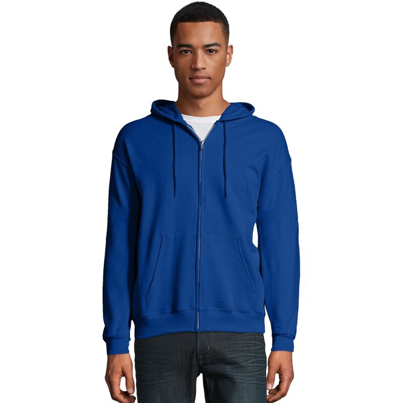 ヘインズ メンズ トップス Tシャツ フーデッドジャケット フリース ジャケット Men's Hanes EcoSmart Fleece Full-Zip Hooded Jacket Deep Royal1