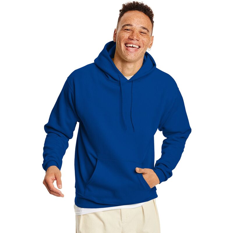 ヘインズ メンズ トップス Tシャツ フリース パーカー Men's Hanes EcoSmart Fleece Pullover Hoodie Deep Royal
