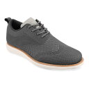 【送料無料】 バンス メンズ オックスフォード シューズ Vance Co. Ezra Men's Wingtip Casual Shoes Gray