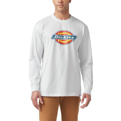 【送料無料】 ディッキーズ メンズ Tシャツ トップス Men's Dickies Long Sleeve Tri-Color Logo Graphic Tee White 【送料無料】 ディッキーズ メンズ Tシャツ トップス Men's Dickies Long Sleeve Tri-Color Logo Graphic Tee White