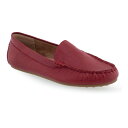 【送料無料】 エアロソールズ レディース スリッポン・ローファー シューズ Aerosoles Over Drive Women's Casual Loafers Red Leather