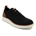 【送料無料】 アカデミクス メンズ オックスフォード シューズ Akademiks Men's Wingtip Knit Oxford Shoes Black