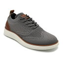 【送料無料】 アカデミクス メンズ オックスフォード シューズ Akademiks Men's Wingtip Knit Oxford Shoes Gray