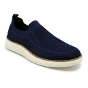 【送料無料】 アカデミクス メンズ スニーカー シューズ Akademiks Men's Knit Slip-On Shoes Navy(4)