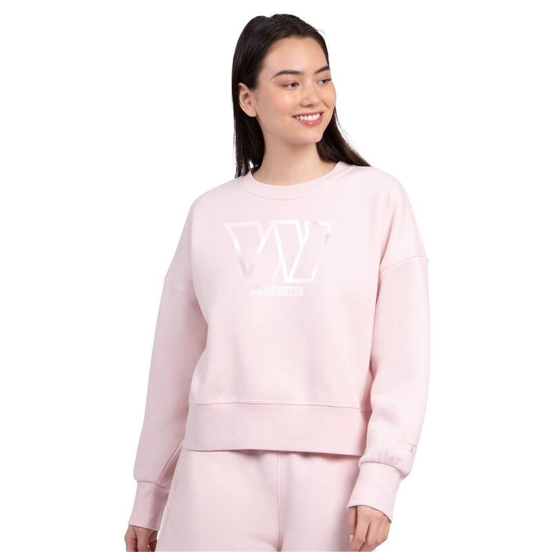 スターター レディース トップス Tシャツ スウェット フリース Women'starter Pastel Pink Washington Commanders Travel Pastels Boxy Fleece Sweatshirt Wft Multi マルチカラー