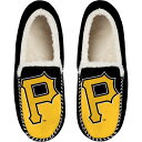 【送料無料】 フォコ メンズ サンダル シューズ Men's FOCO Pittsburgh Pirates Colorblock Moccasin Slippers Pir Black(4)