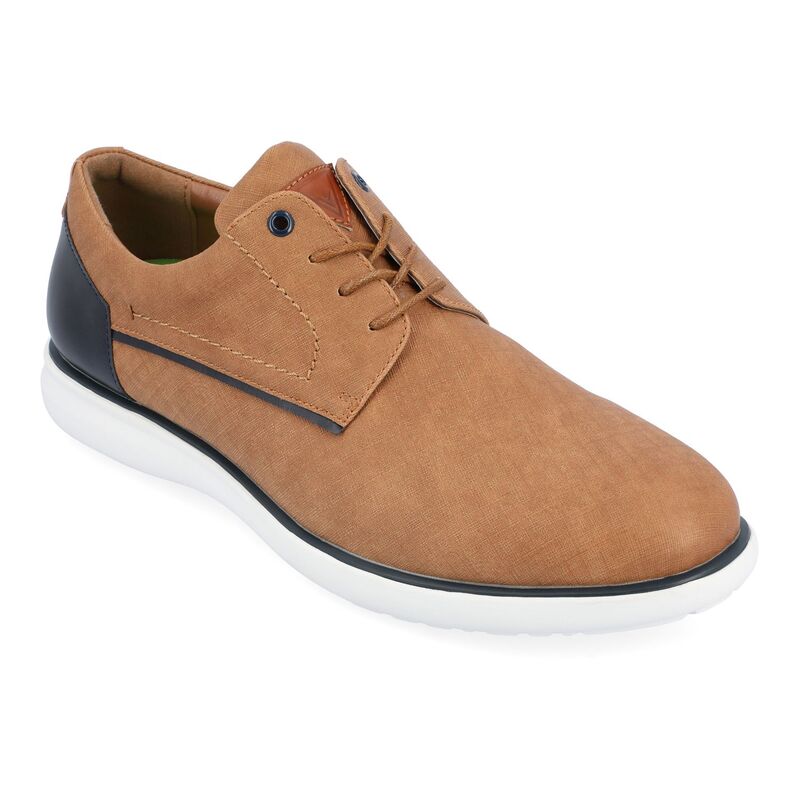 【送料無料】 バンス メンズ スニーカー シューズ Vance Co. Kirkwell Men's Casual Derby Shoes Tan