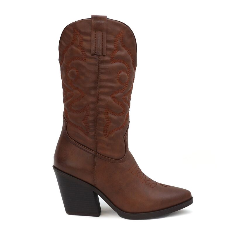 ヨキ レディース シューズ ブーツ・レインブーツ Yoki Gilard Women's Cowgirl Boots Brown ブラウン