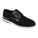 【送料無料】 バンス メンズ オックスフォード シューズ Vance Co. Murray Men's Casual Derby Shoes Black