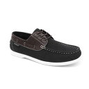 【送料無料】 アカデミクス メンズ デッキシューズ シューズ Akademiks Marina Men's Boat Shoes Black