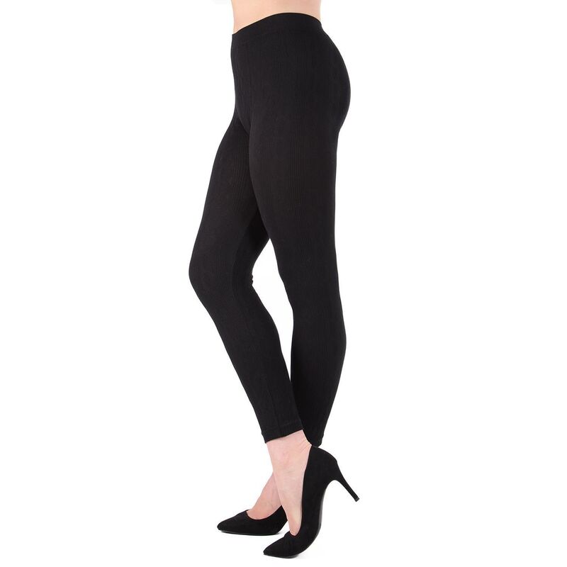 ̵ ⥤ ǥ 奢ѥ ܥȥॹ Women's 3d Cable Shaping Leggings Black