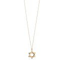 【送料無料】 アンブランデッド レディース ネックレス・チョーカー・ペンダントトップ アクセサリー Sterling Silver Star of David Pendant Necklace 14k Gold Over(4)
