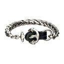 【送料無料】 アンブランデッド メンズ ブレスレット・バングル・アンクレット アクセサリー Men's Antiqued Stainless Steel Anc...
