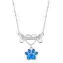【送料無料】 アンブランデッド レディース ネックレス・チョーカー・ペンダントトップ アクセサリー Sterling Silver Lab-Created Bl...