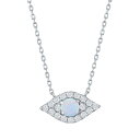 【送料無料】 アンブランデッド レディース ネックレス・チョーカー・ペンダントトップ アクセサリー Sterling Silver Lab-Created Wh...