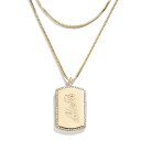 【送料無料】 ウェア バイ エリン アンドルーズ レディース ネックレス・チョーカー・ペンダントトップ アクセサリー WEAR by Erin Andrews x Baublebar New York Mets Dog Tag Necklace Met Gold