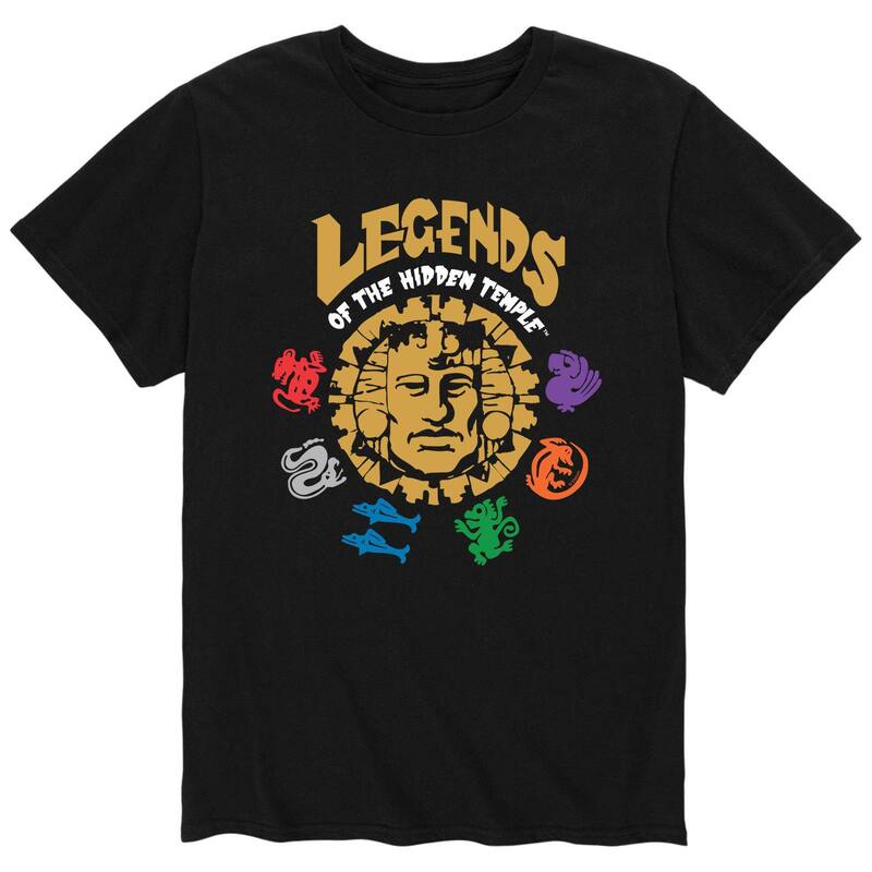 アニメキャラクター レディース トップス Tシャツ Licensed Character Men's Legends of the Hidden Temple Tee Black ブラック