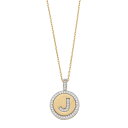 【送料無料】 アンブランデッド レディース ネックレス・チョーカー・ペンダントトップ アクセサリー 14k Gold Over Silver Cubic Zir...