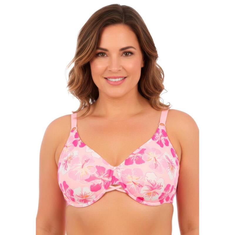 アベニュー レディース アンダーウェア ブラジャー Avenue Women's Back Smoother Bra Rose Quartz Hibiscus