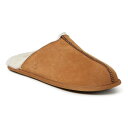【送料無料】 ディアフォームズ メンズ サンダル シューズ Dearfoams Suede Men's Scuff Slippers Brown